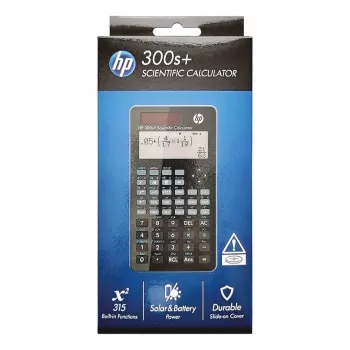 HP-zakrekenmachine wetenschappelijk voor kantoor HP 300SPLUS/INT BX, 315 functies, 155x84x20mm, zwart