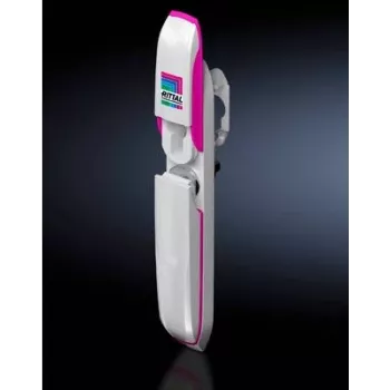 Deurslot Rittal AX 2435.100 — witte zinkbehuizing, uit één stuk