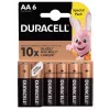Batterijpack Duracell Basic AA / LR6 — 6 stuks (alkaline)