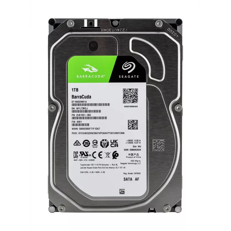 Seagate Barracuda ST1000DM014 interne harde schijf 1 TB 7200 tpm 256 MB 3,5 inch Serial ATA III