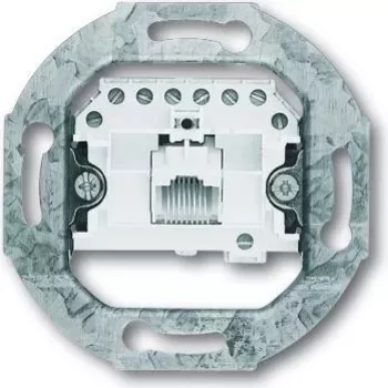 Busch-Jaeger 0230-0-0227 grijs - wit stopcontact (2CKA000230A0227)