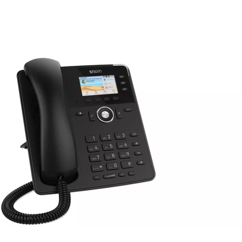 Snom tafeltelefoon D717 IP-telefoon zwart 3 lijnen TFT