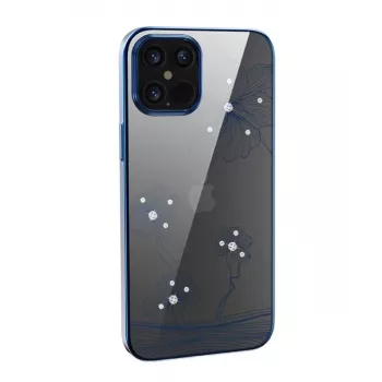 Hoes Devia Crystal Flora voor iPhone 12 mini, blauw