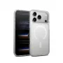 Crong Hybrid Matte Magnetic MagSafe-hoesje voor iPhone 17 Pro Max — PC+TPU, transparant wit