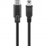 USB-kabel Goobay 67989 0,5 m Mini-USB B naar USB-C zwart