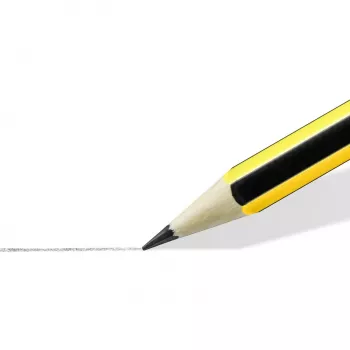 Potlood Staedtler Noris 120 2H — hardheid 2H, stift-Ø 2 mm, los exemplaar, zwart/geel