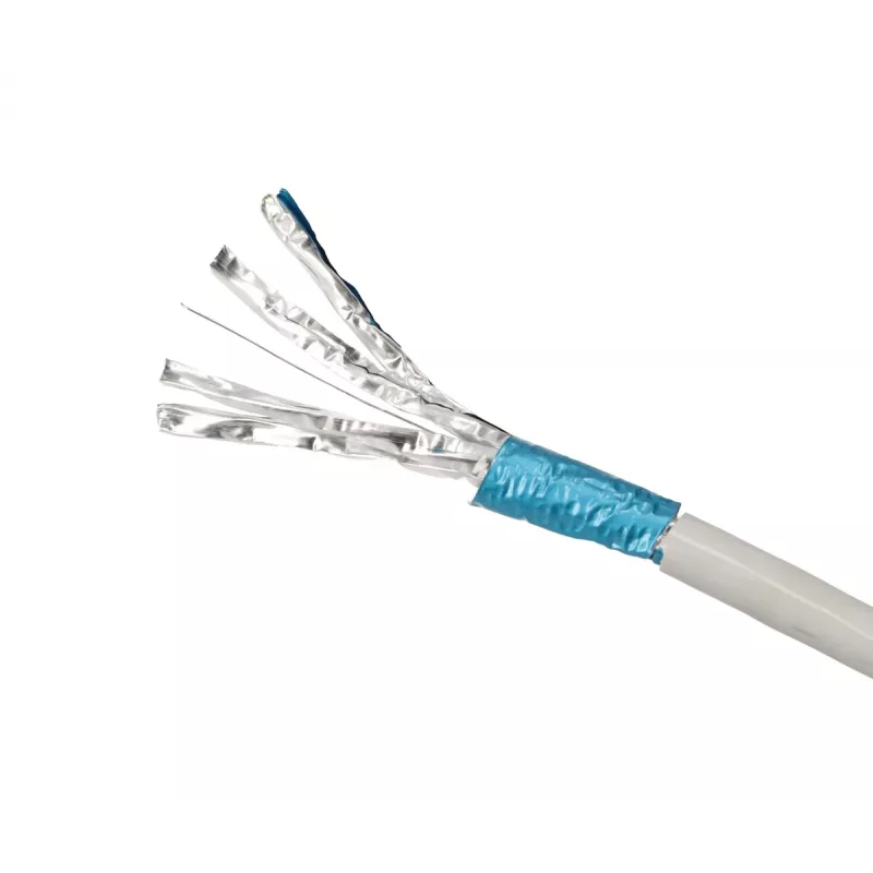 Netwerkkabel Extralink Twisted-Pair CAT6A FTP (F/FTP) V2 indoor 500M grijs
