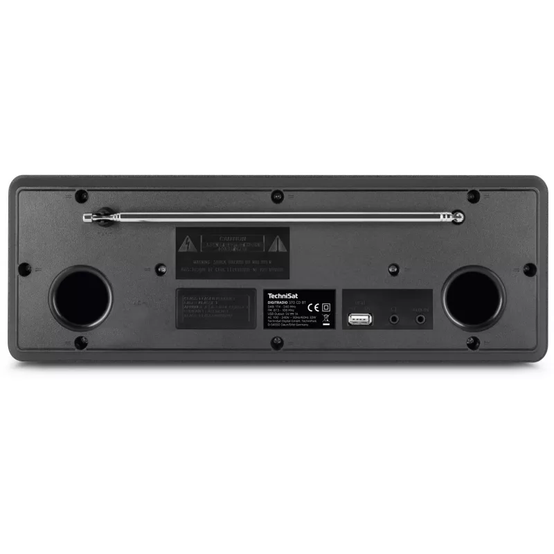 TechniSat DigitRadio 370 CD BT - audiosysteem - 2 x 5 watt - zwart