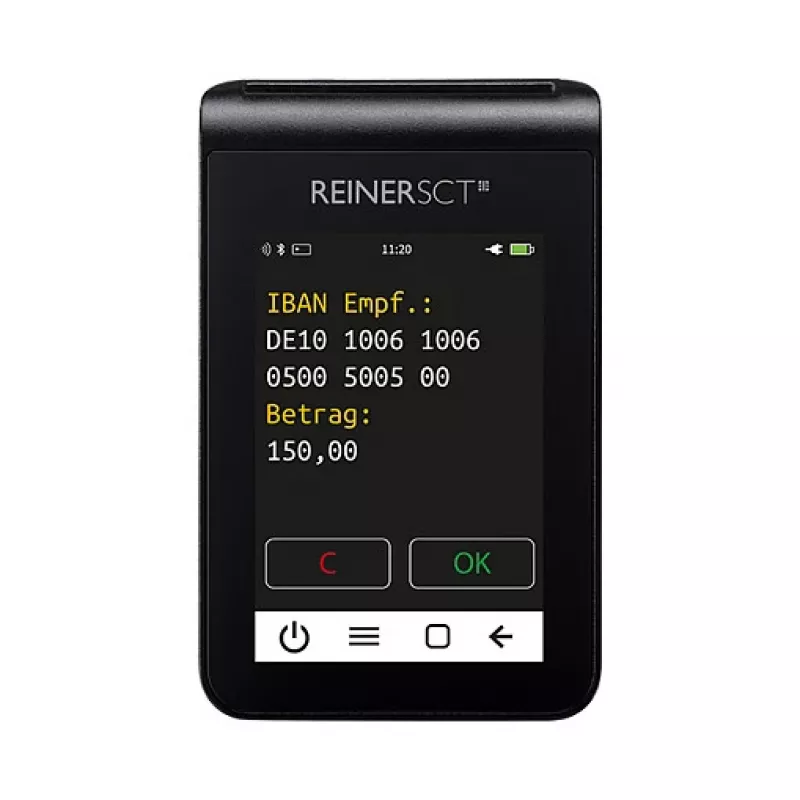 ReinerSCT tanJack deluxe TAN-generator kaartlezer, zwart, USB Type-C