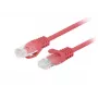 Lanberg PCU6-20CC-0025-R Cat.6 UTP patchkabel, 0,25 m, Rood, verpakking van 10
