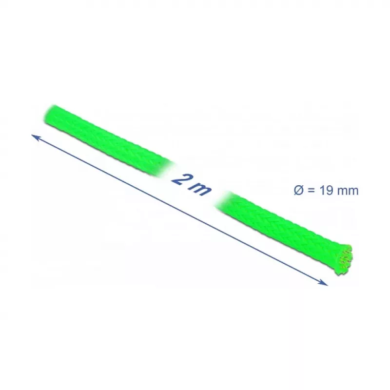 Kabelmantel DeLOCK 20744 groen