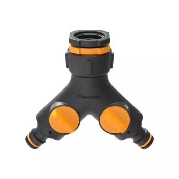 Fiskars 1027061 tuinslang-aansluitstuk kraanconnector zwart, oranje 1 stuk