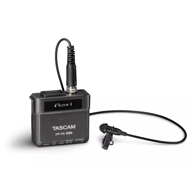 Tascam DR-10L Pro draagbare digitale recorder met dasspeldmicrofoon