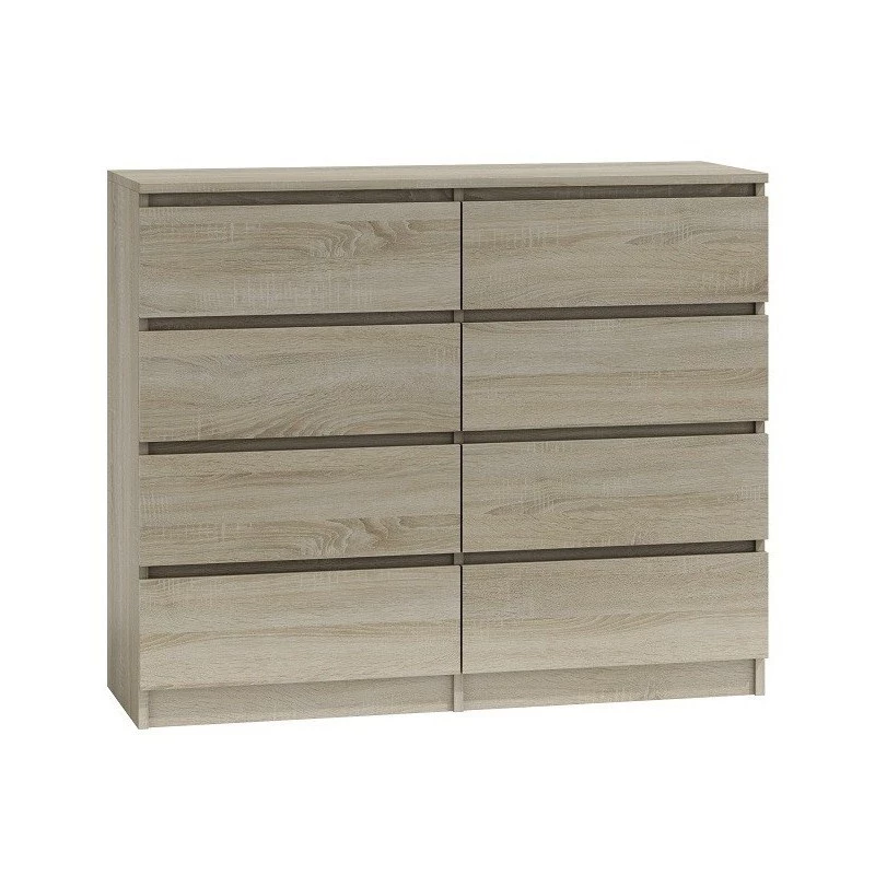 Kommode top e shop Malwa M8 120 cm in Sonoma-eiken — grote kommode