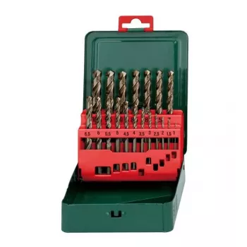 Boorset Metabo HSS Cobalt 19 stuks DIN 338, cilindrische schacht