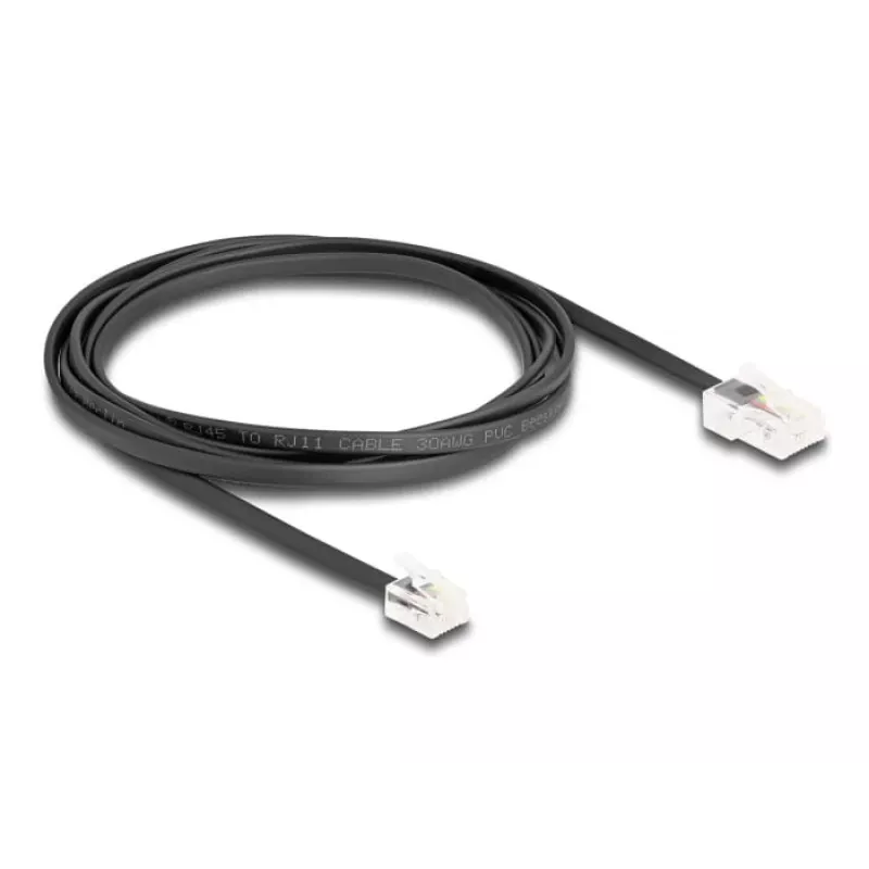 Telefoonkabel DeLOCK 88036 RJ45 naar RJ11 2 m zwart