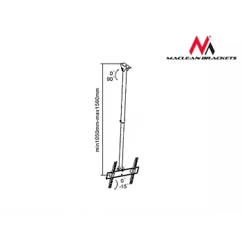 Wand-/plafondhouder MACLEAN MC-631 voor 32–55 inch televisies, universele houder, draagvermogen tot 50 kg