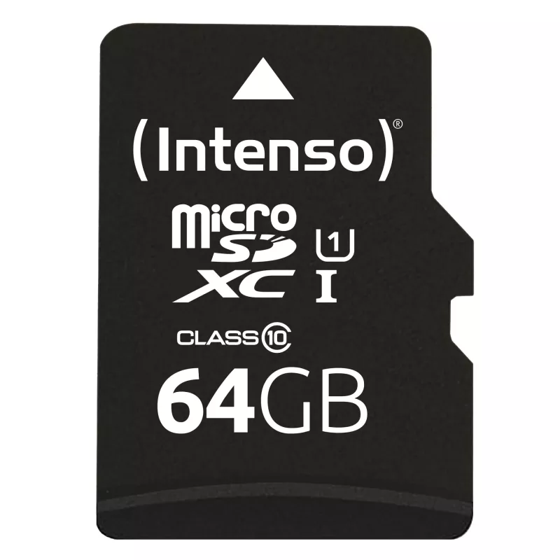 Geheugenkaart Intenso 64GB MicroSDXC UHS-I Class 10 3423490