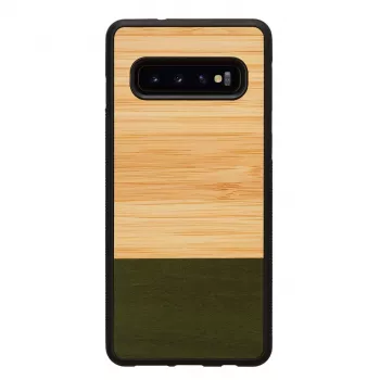 Smartphonehoesje man and wood voor Galaxy S10 — Bamboo Forest zwart
