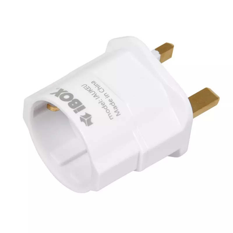 Voeding IBOX iaukeu netlader met verwisselbare UK- (type G) en EU-stekkers (type E), 100–240 V 50/60 Hz, 7,5 A, wit