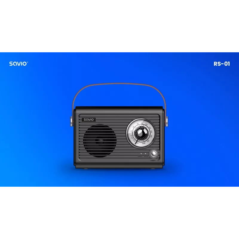 Draagbare radio Savio RS-01 analoog zwart