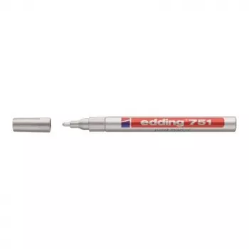 Markeerstiften Edding e-751 wit fijne punt, 2-pack, witte inkt