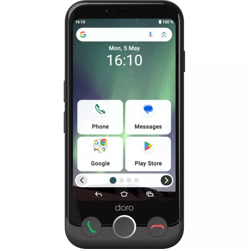Smartphone Doro Aurora A10 4.5 inch 4 GB 64 GB zwart