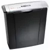 Papiervernietiger PEACH PS400-02, strokenversnippering, 22 cm werkbreedte, 7 mm snede, zwart/zilver