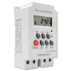 Elektronische DIN-rail tijdschakelaar QOLTEC PC0629 — 24V voeding, 16A uitgang