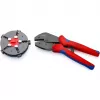 Knipex 97 33 02 kabelkrimptang krimpgereedschap blauw, rood