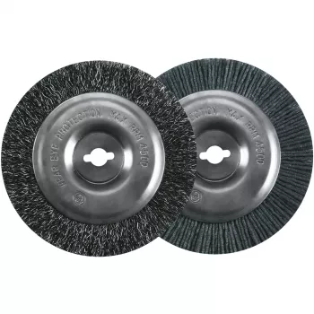 Einhell 3424115 voegmondset nylon staal grijs rond 2 stuks