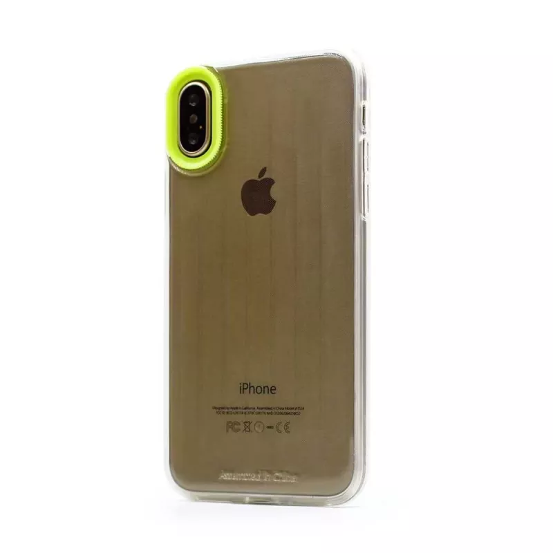 Handyhoesje Devia Yonger Series voor iPhone XS / X (5,8 inch) — geel