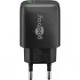USB-A QC snellader (18 W) (zwart)