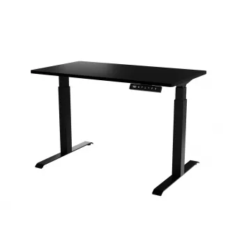 Bureau cama meble MOON elektrisch hoogteverstelbaar recht tafel 1210×670 mm zwart