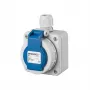 MENNEKES Elektrotechnik GmbH & Co. KG Wall Box Schuko 10863 16A2P+E 230V DWD blauw (10863)