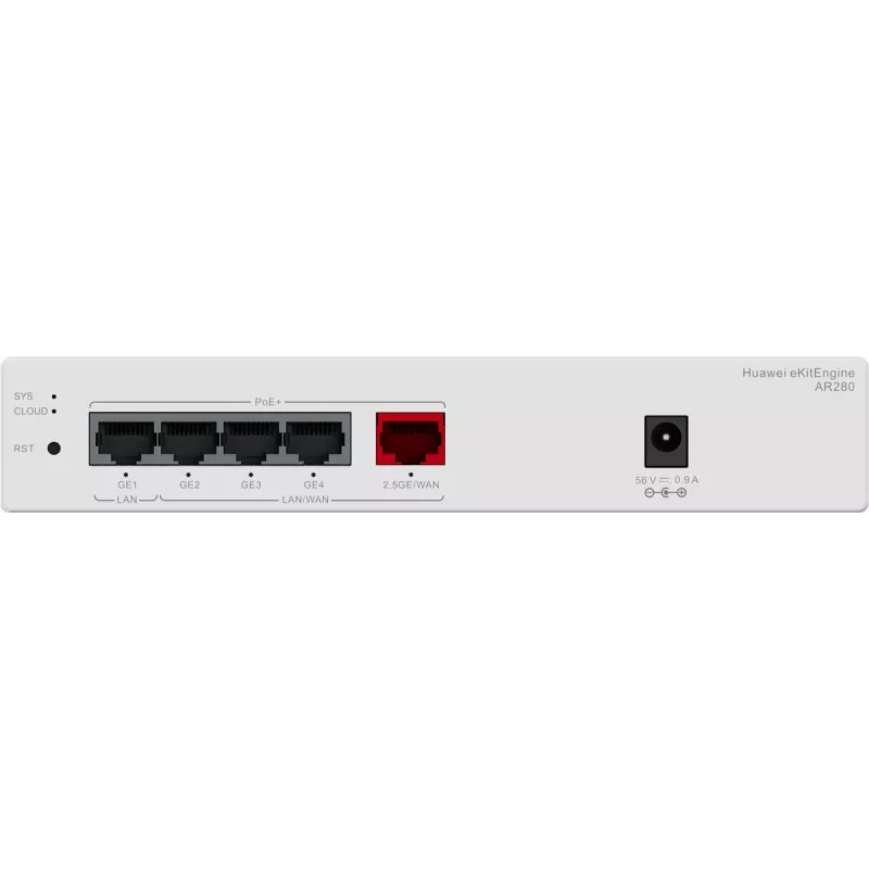 Huawei AR280 Gbit PoE-router (1) 2.5G PoE+, (4) Gbit PoE+, 41W