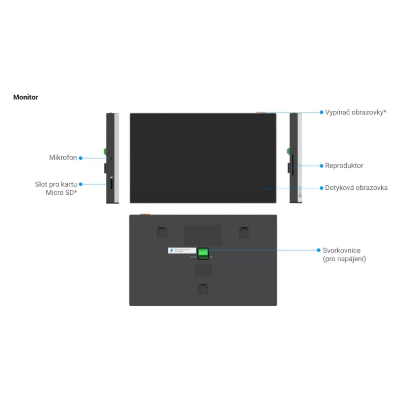 Videodeurintercom EZVIZ EP7 7 inch 1024x600 2-weg audio