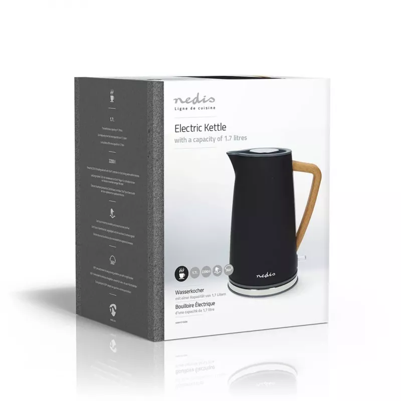 Waterkoker Nedis KAWK510EBK 1,7 L 2200 W zwart