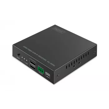Receiver Digitus HDMI Fiber KVM IP receiver 4K/60Hz bekabeld USB