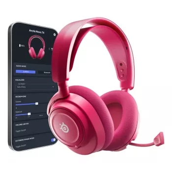 Headset STEELSERIES Arctis Nova 7X Wireless Gen 2 — draadloos Bluetooth, over-ear, hoofdband, 20–20000 Hz, 325 g, magenta