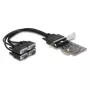 DeLOCK 66324 Interne RS-232 VGA-adapter PCIe-bus zwart