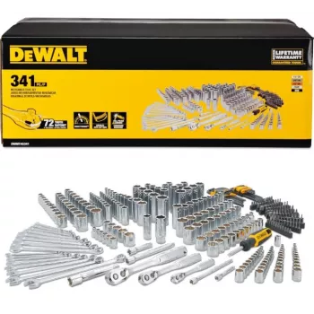 Gereedschapsset DeWalt DWMT45341-1 — 341-delige steeksleutel- en handgereedschapsset
