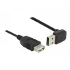 USB-kabel DeLOCK 1 m USB 2.0-A naar USB 2.0-A zwart
