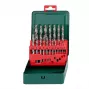 HSS-boorset Metabo 627153000 — 19-delig, DIN 338, cilindrische schacht
