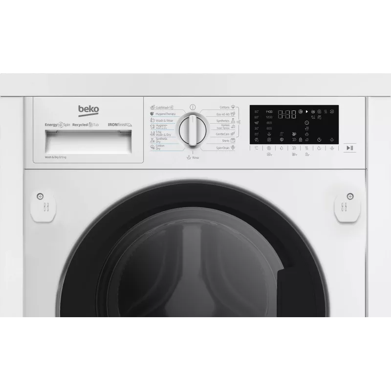 Was-droogcombinatie BEKO B5DBT68547W inbouwbaar, 8 kg wassen / 5 kg drogen, 1400 t/min