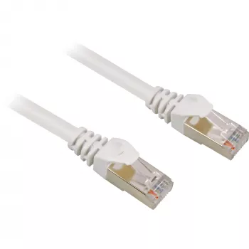 Patchkabel RJ45 stekker > RJ45 stekker CAT.6 S/FTP (wit, 1,5 meter)