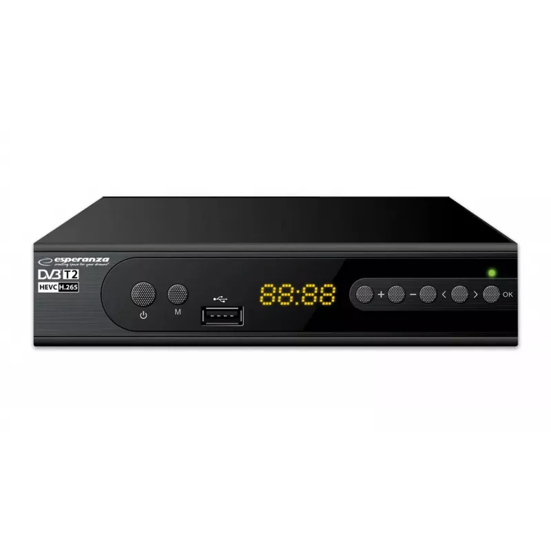 Decoder Tuner TV DVB-T2 Hevc H.265 kabel HDMI