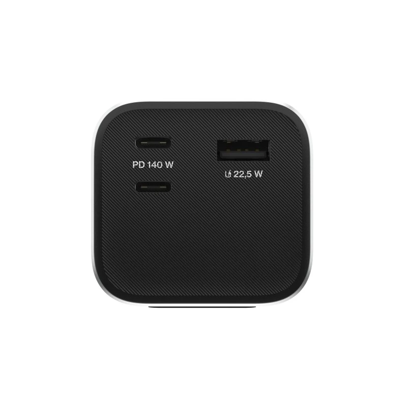 Draagbare batterij Green Cell PBGC25UD, 25200 mAh, Li‑ion, 140 W totaalvermogen, 2× USB‑C + 1× USB‑A, OLED-display, aluminium behuizing
