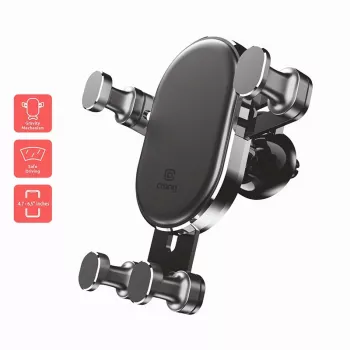 Autohouder Crong CRG-CH5-BLK — verstelbare universele telefoonhouder