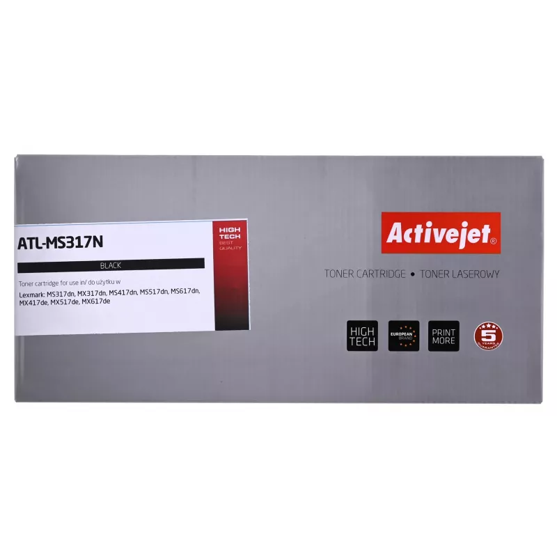 Toner-cartridge ActiveJet vervanging voor Lexmark 51B2000 zwart, 2500 pagina's, enkelpack